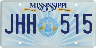 MS license plate JHH515