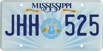 MS license plate JHH525