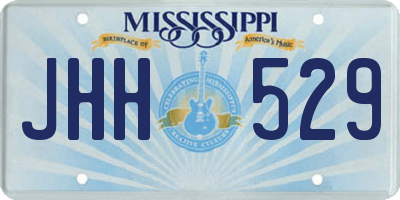 MS license plate JHH529