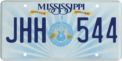 MS license plate JHH544