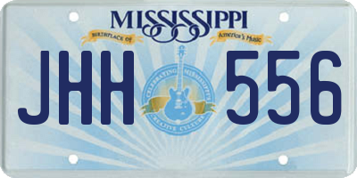 MS license plate JHH556