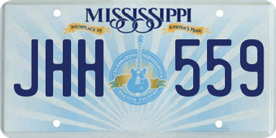 MS license plate JHH559