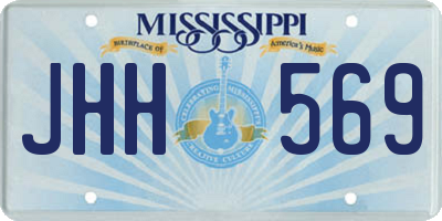 MS license plate JHH569