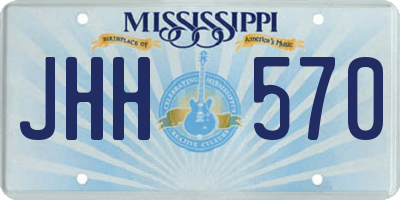 MS license plate JHH570