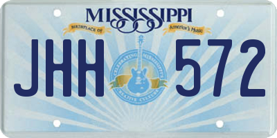 MS license plate JHH572