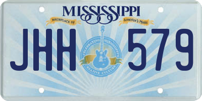 MS license plate JHH579
