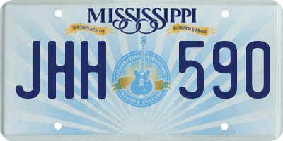 MS license plate JHH590