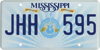 MS license plate JHH595
