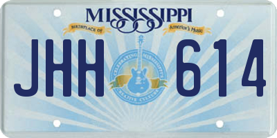 MS license plate JHH614