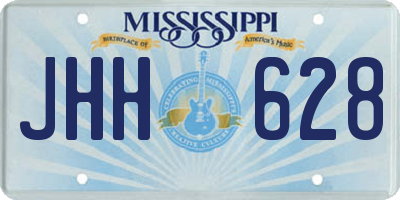 MS license plate JHH628