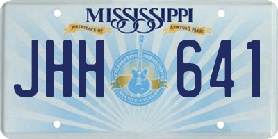 MS license plate JHH641