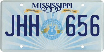 MS license plate JHH656