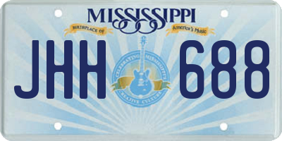 MS license plate JHH688