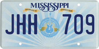 MS license plate JHH709