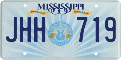 MS license plate JHH719