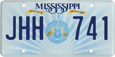 MS license plate JHH741