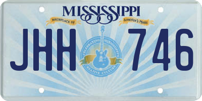 MS license plate JHH746
