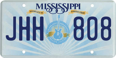 MS license plate JHH808