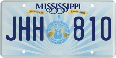 MS license plate JHH810