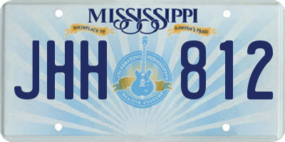 MS license plate JHH812