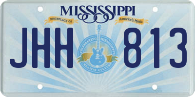 MS license plate JHH813