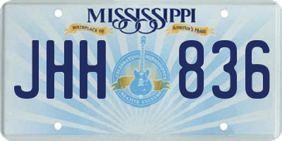 MS license plate JHH836