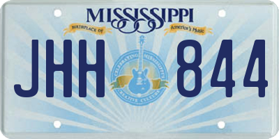 MS license plate JHH844