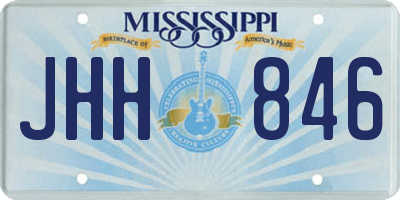 MS license plate JHH846