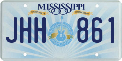 MS license plate JHH861