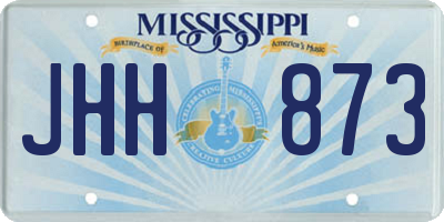 MS license plate JHH873