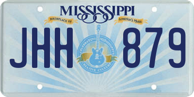 MS license plate JHH879
