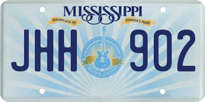 MS license plate JHH902