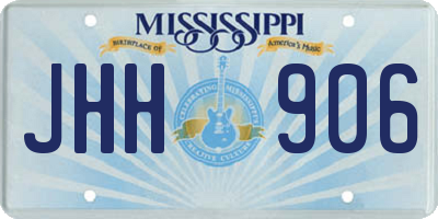 MS license plate JHH906