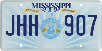 MS license plate JHH907