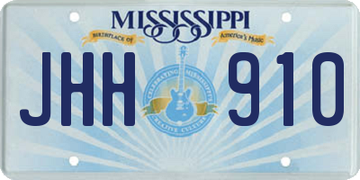 MS license plate JHH910