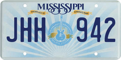 MS license plate JHH942