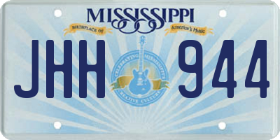 MS license plate JHH944