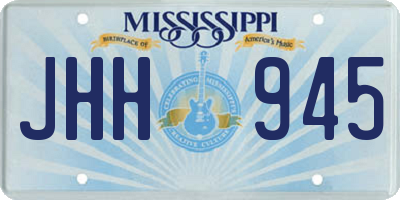 MS license plate JHH945