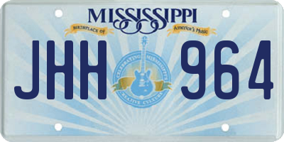 MS license plate JHH964