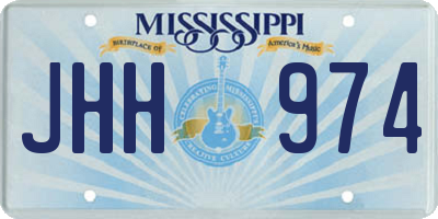 MS license plate JHH974