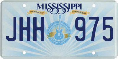 MS license plate JHH975