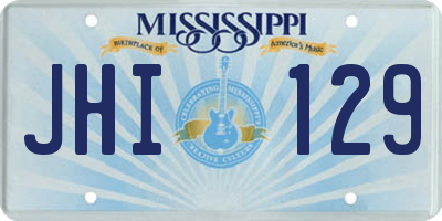 MS license plate JHI129