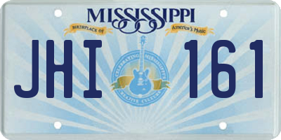 MS license plate JHI161