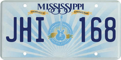MS license plate JHI168