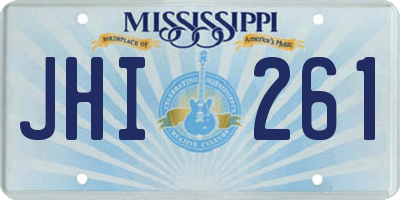 MS license plate JHI261