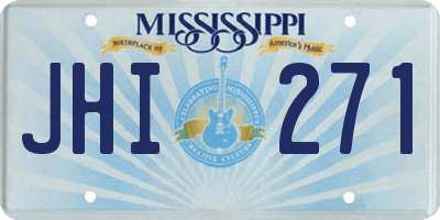 MS license plate JHI271