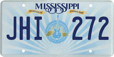 MS license plate JHI272