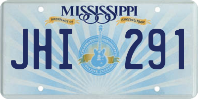 MS license plate JHI291