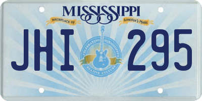 MS license plate JHI295