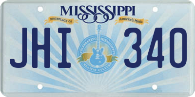 MS license plate JHI340